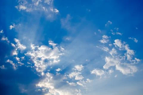 Blue sky background Stock Photos