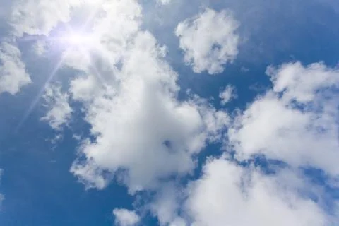 Blue sky background Stock Photos