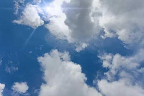 Blue sky background Stock Photos