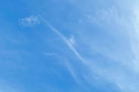 Blue Sky Background with Small White Clouds Stock Photos
