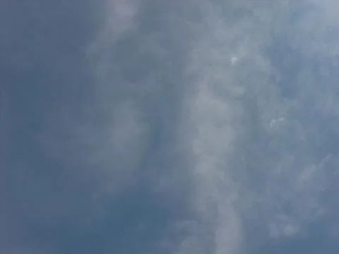 Blue sky background with small white cloud 库存照片