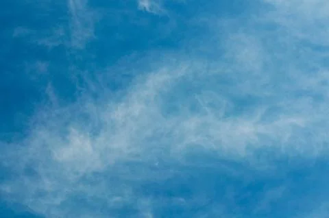 Blue sky background with soft cloud Stock Photos