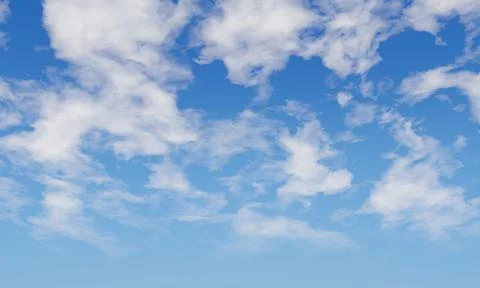 Blue sky background with a tiny clouds. Sunshine clouds sky during morning ba Stock Illustration