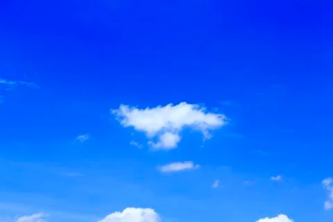 Blue sky background with tiny clouds Stock Photos