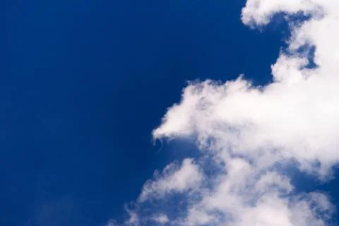 Blue sky background with tiny clouds Stock Photos