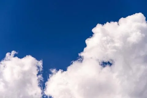 Blue sky background with tiny clouds Stock Photos