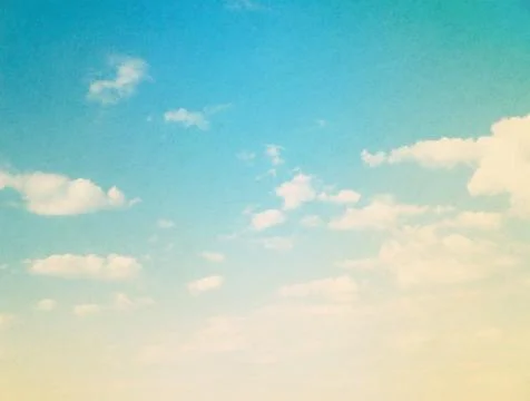 Blue sky background with tiny clouds Stock Photos