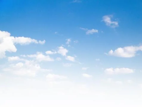 Blue sky background with tiny clouds Stock Photos