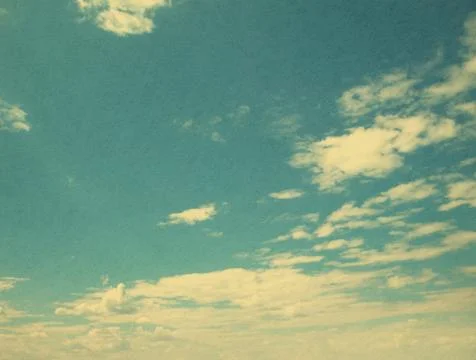 Blue sky background with tiny clouds Stock Photos