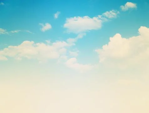 Blue sky background with tiny clouds Stock Photos