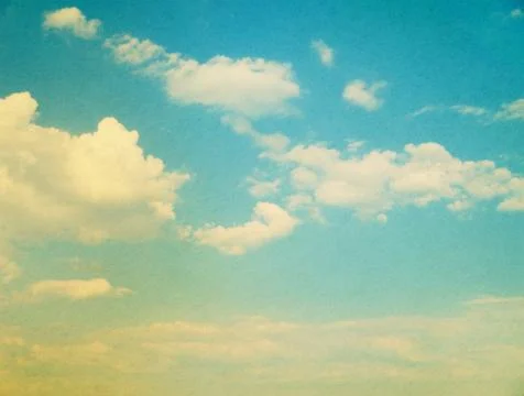 Blue sky background with tiny clouds Stock Photos