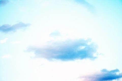 Blue sky background with tiny clouds Stock Photos