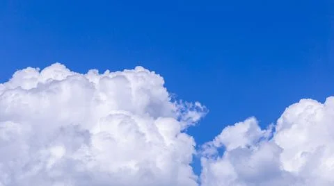 Blue sky background with tiny clouds for design Foto stock