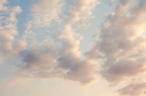 Blue sky background with tiny clouds Stock Photos