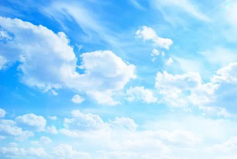 Blue sky background with tiny clouds. Blue sky background with tiny clouds. 스톡 사진