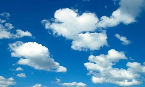 Blue sky background with tiny cloudsbe used as a background 스톡 사진