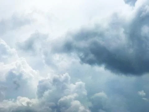 Blue Sky Background Wallpaper with Clouds Foto stock