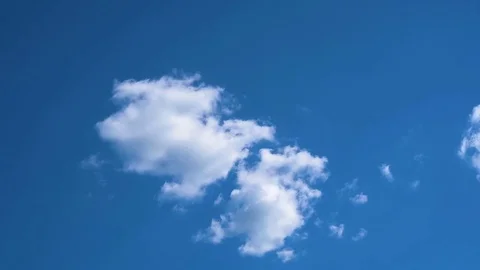 Blue Sky Background With White Clouds Vídeo Stock 79948708