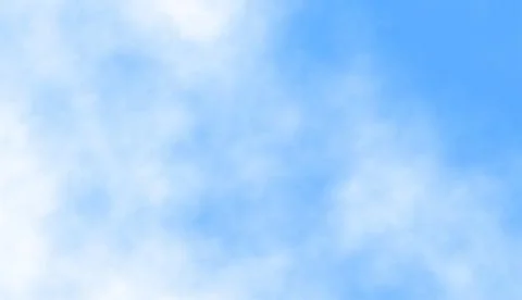 Blue sky background with white clouds vector illustration background Illustrazione stock