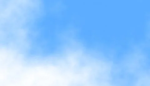 Blue sky background with white clouds vector illustration background Stock Illustration