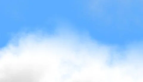 Blue sky background with white clouds vector illustration background 库存插图