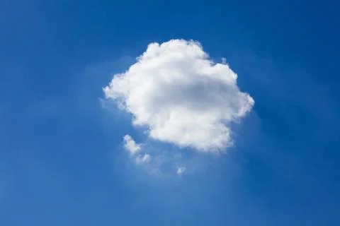 Blue sky background with white clouds Stock-Fotos