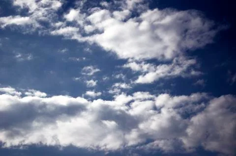 Blue sky background with white clouds Foto stock