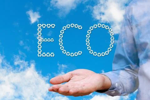 Blue sky background with white clouds Stock Photos