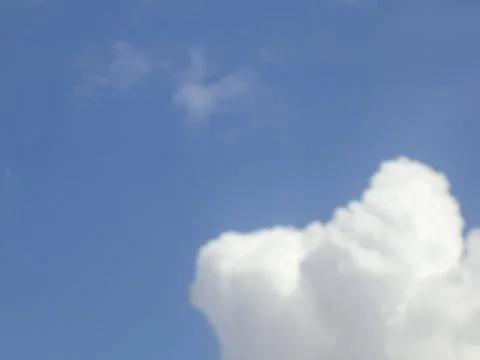 Blue Sky Background With White Clouds Stock Photos