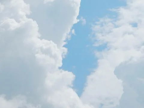 Blue sky background with white clouds, blue sky background with white clouds Stock Photos