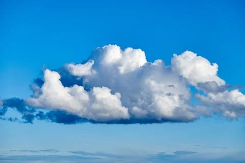 Blue sky background with white clouds Stock Photos