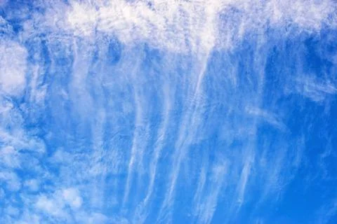 Blue sky background with white clouds Stock Photos