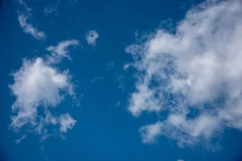 Blue sky background with white clouds. cloudy sky Stock Photos