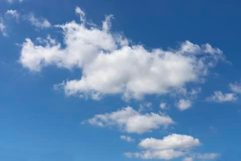 Blue sky background with white clouds Foto stock