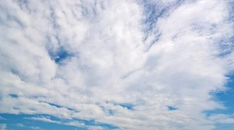 Blue sky background with white clouds Nature environment and nature backgroun Stock Photos