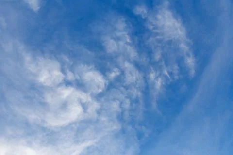 Blue sky background with white clouds. Sky clouds. Stock Photos