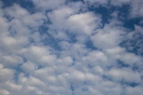 Blue sky background with white clouds, nature cloud blue sky background. Stock Photos