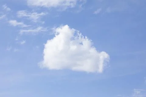 Blue sky background with white clouds Stock Photos