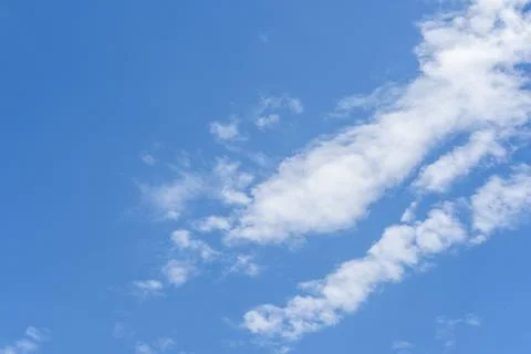 Blue sky background with white clouds Stock Photos