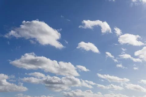 Blue sky background with white clouds.Sky clouds.Sky with white clouds. Stock Photos