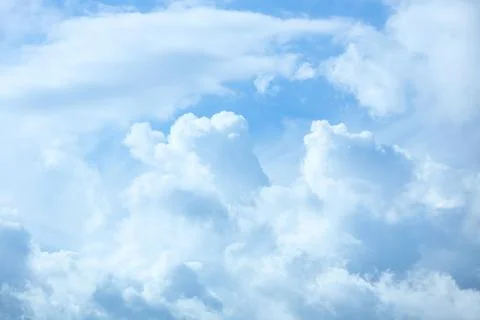 Blue sky with beautiful clouds as background Stock Photos