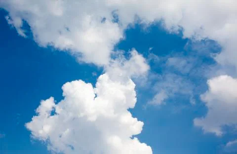 Blue sky with beautiful clouds Stock Photos