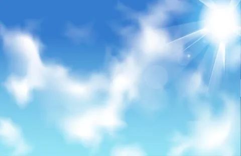Blue sky with beautiful clouds Stock Photos