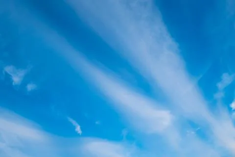 Blue sky with beautiful clouds Stock Photos