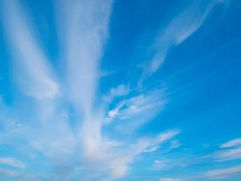 Blue sky with beautiful clouds Stock Photos