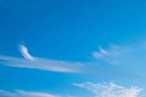Blue sky with beautiful clouds Stock Photos