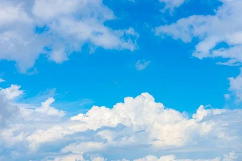 Blue sky with beautiful clouds. Stock Photos