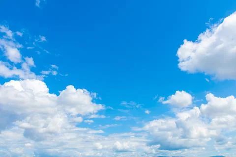 Blue sky with beautiful clouds. Foto stock