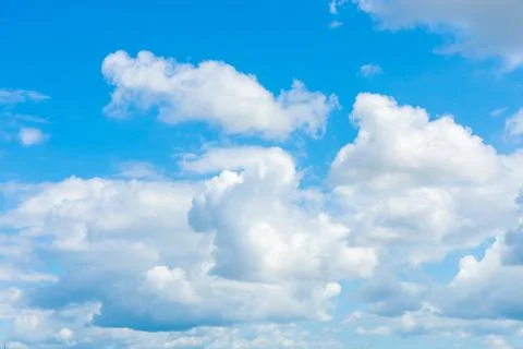 Blue sky with beautiful clouds. Stock Photos