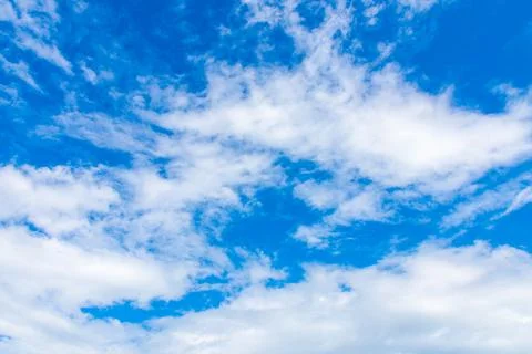 Blue sky with beautiful clouds. Foto stock